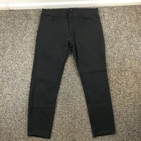 Theory Pants Raffi Neoteric Twill Stretch Black Mens 34x28 - Picture 1 of 12